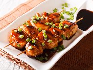 Рецепта за японско пиле Якитори с глазура на скара